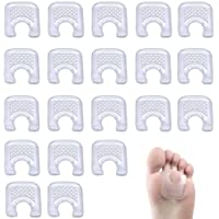 FHYT 10 Pares Almohadillas de gel para callos en forma de U Cojines de Talón Impermeables para Proteger el Pie…